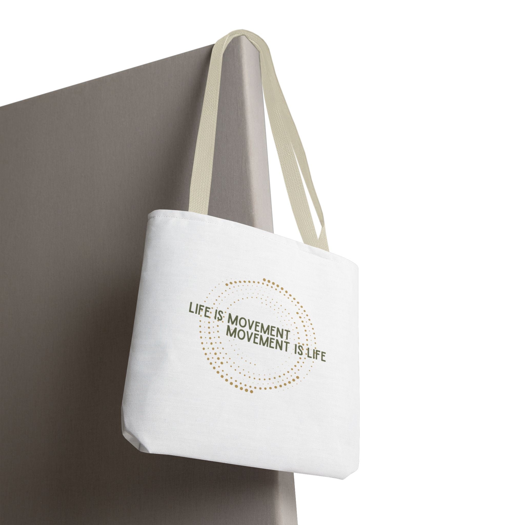 Tote Bag “Life is Movement” – Bolsa resistente para el día a día