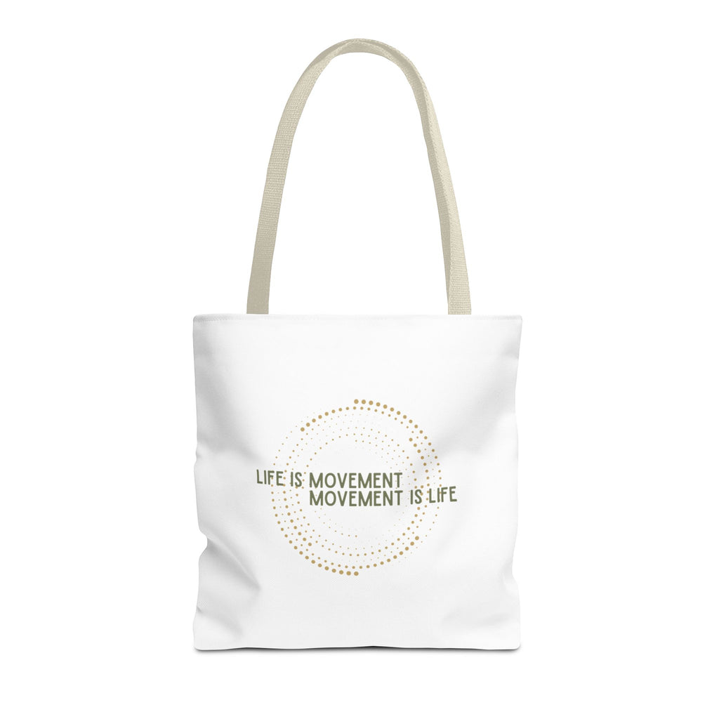 Tote Bag “Life is Movement” – Bolsa resistente para el día a día