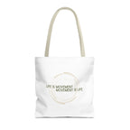 Tote Bag “Life is Movement” – Bolsa resistente para el día a día