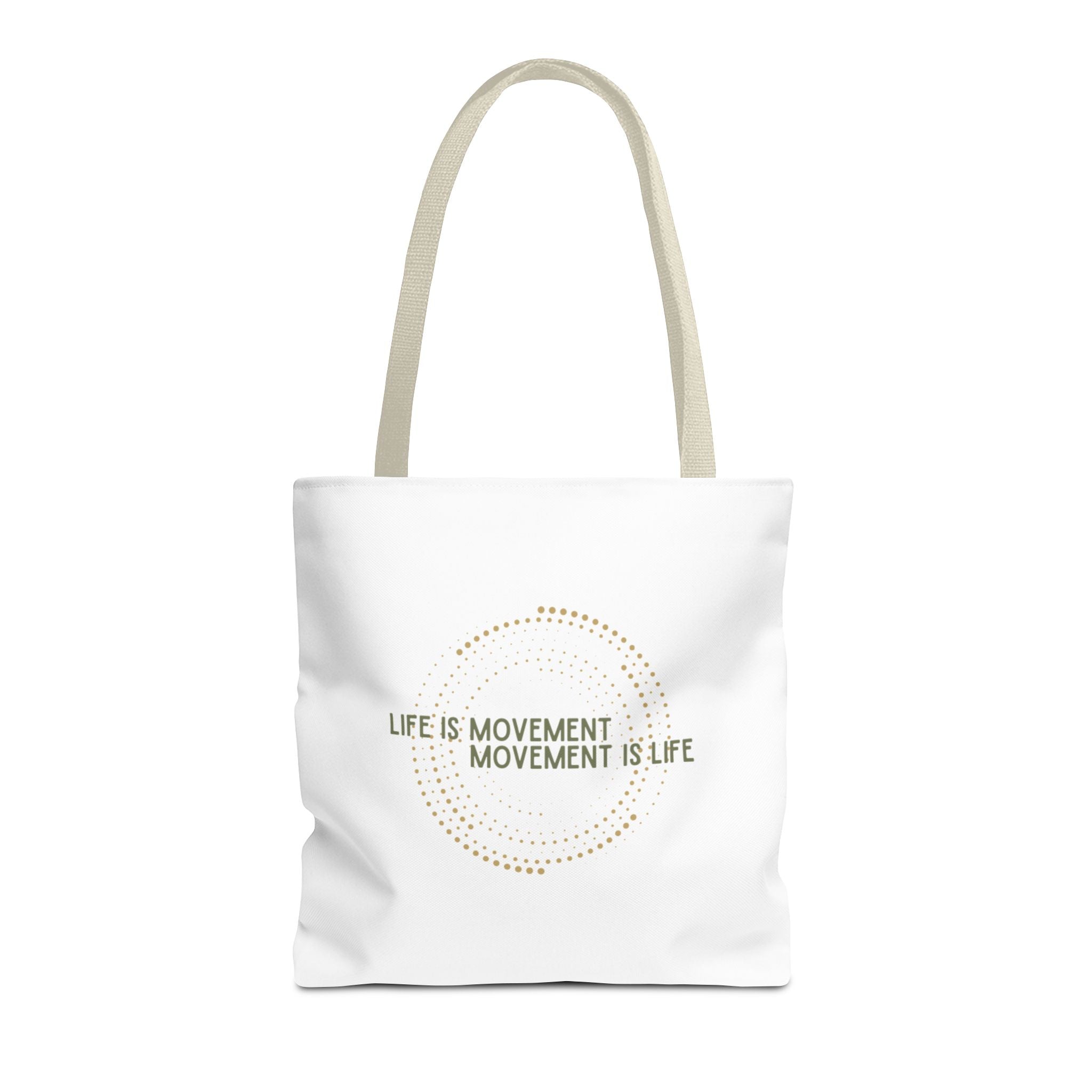 Tote Bag “Life is Movement” – Bolsa resistente para el día a día